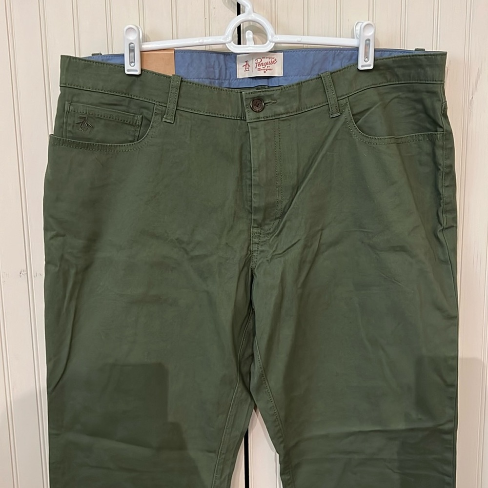 NWT Original Penguin slim fit stretch 5-pocket chinos